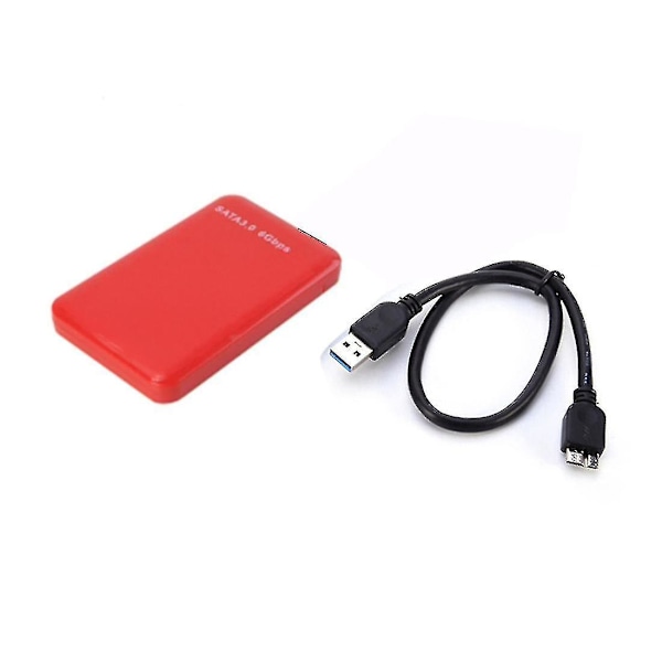 2,5 Tums Hårddiskfodral 4 Färger Hårddiskfodral Usb3.0 Sata3.0 Extern Hdd-hölje Stödjer 3tb