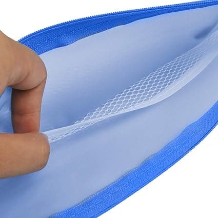 8 st transparenta färgglada A6 PVC-mappväskor