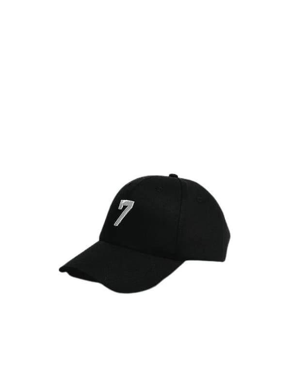Wekity Letter Broderad Hard Top Baseball Capsvart