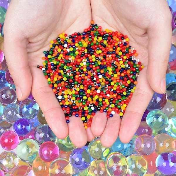 1000 st/påse Kristalljord Vattenpärlor Hemdekoration Hydrogel Hogar Jelly Balls For Kids Gel Magic Grow Ball Pearl Decor
