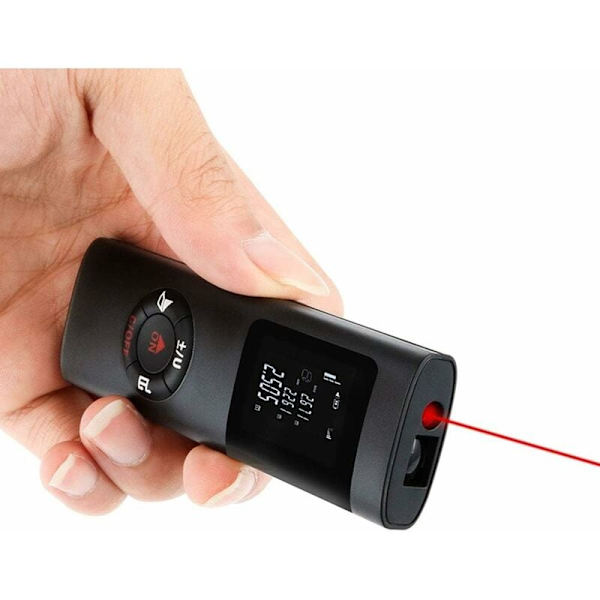 Lasermåling, 40m - Laser Afstandsmåler med Genopladeligt Lithium Batteri, Måling af Afstand, Areal, Volumenberegning