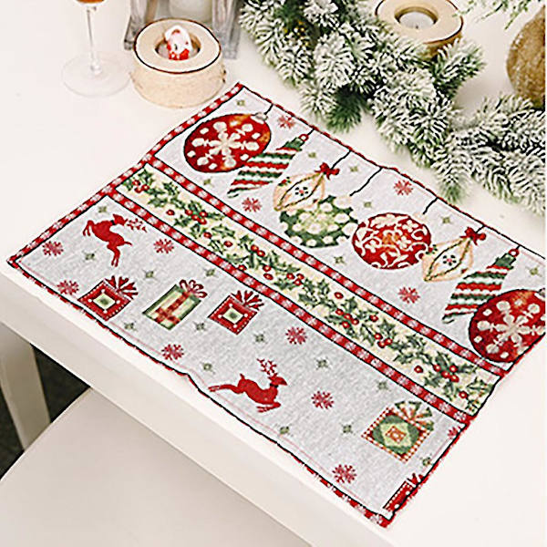 Julgranspynt Stickade Tyg Matta Kreativa Juldekorationer