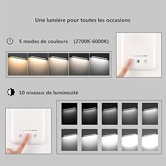 LED-skrivbordslampa med touch-dimmer, ögonvänlig med USB, silver silverfärgad