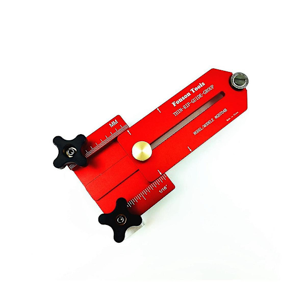 Snickeri tunn rip bordssåg jig robust aluminiumlegering bräda skärguide verktyg exakt konturmodul bräda