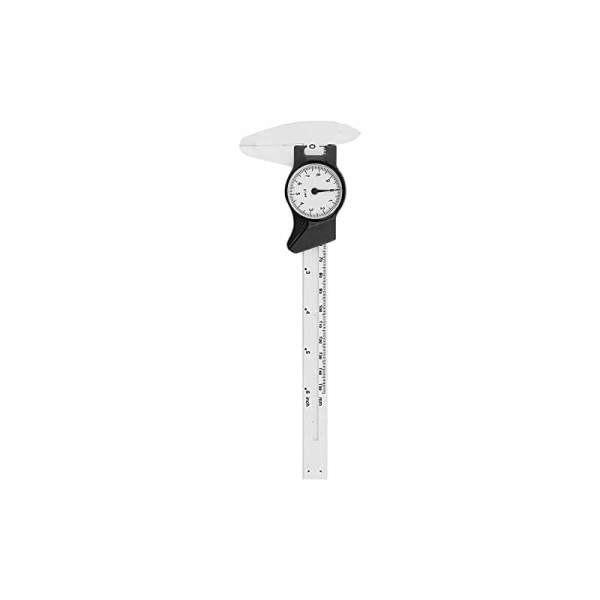 Plastic Skive Caliper Lineal Glidefod Professionelt måleværktøj Lineal til mål [150 mm plast med hvid Imperial Watch Caliper kc04i]
