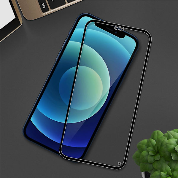 Skärmskydd för Apple iPhone 12 Mini Fingeravtrycksresistent - Svart-1