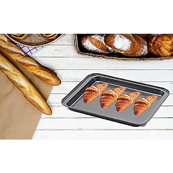 Liten liten bakplåt nonstick set nonstick bakplåt brödrost ugn bricka kakplåtar