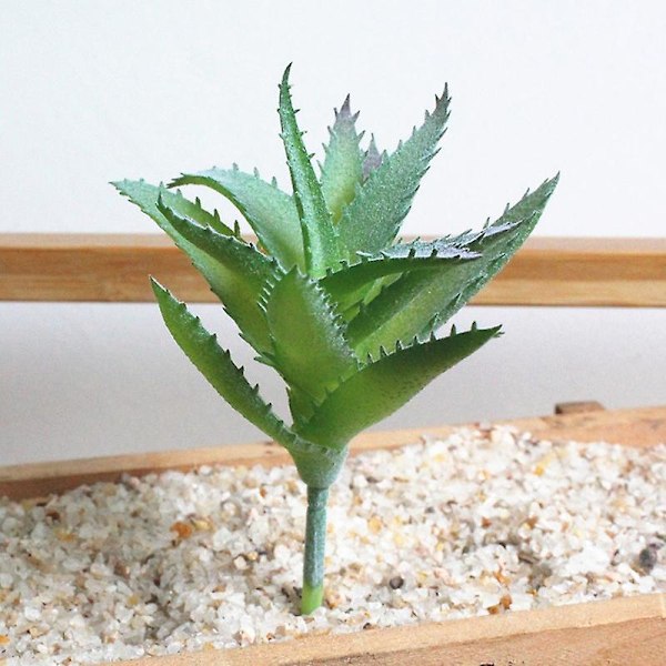 1 st. Konstgjord Sukkulenter Växt Falsk Aloe Verklighetstrogen DIY Heminredning Arrangemang (Lila)