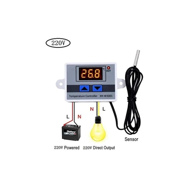 220V digital termostat temperaturregulator Køle- og varmestyret
