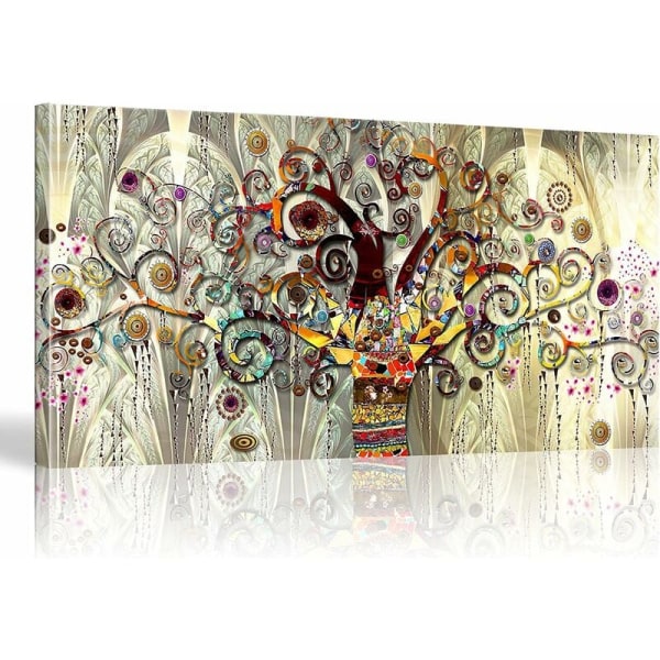 Livets träd Print Målning Modernt vardagsrum Väggdekoration 40x70cm，T-Audace