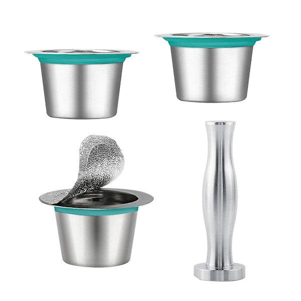 Återanvändbar kaffekapsel fyllningsverktyg, återanvändbart filter, återanvändbar kopp