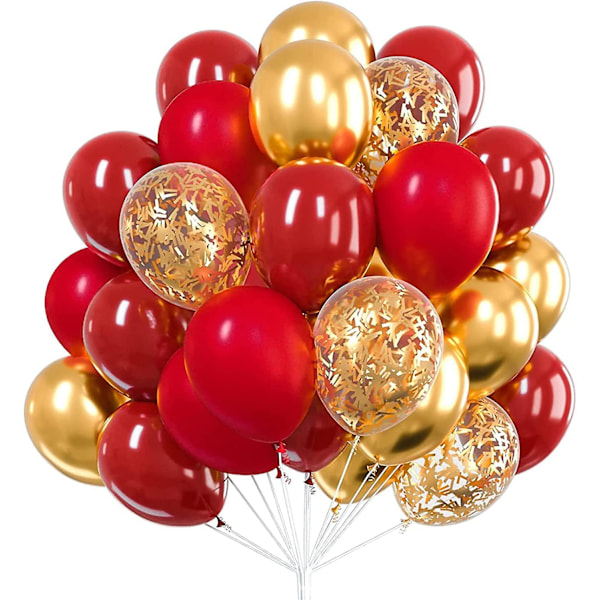30 st/paket Födelsedagspartyballonger Semesterfest Bröllopsdekoration Ballonger Scenarrangemang Ballongbåge Röd