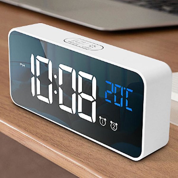 Stor digital väckarklocka Stora siffror för seniorer och synskadade - Elektriska klockor för sovrum, Jumbo-skärm helt dimbar ljusstyrka, USB port