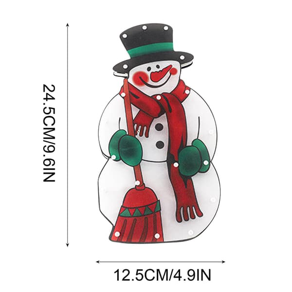 Jul Snögubbe Ljus Och Skuggversion