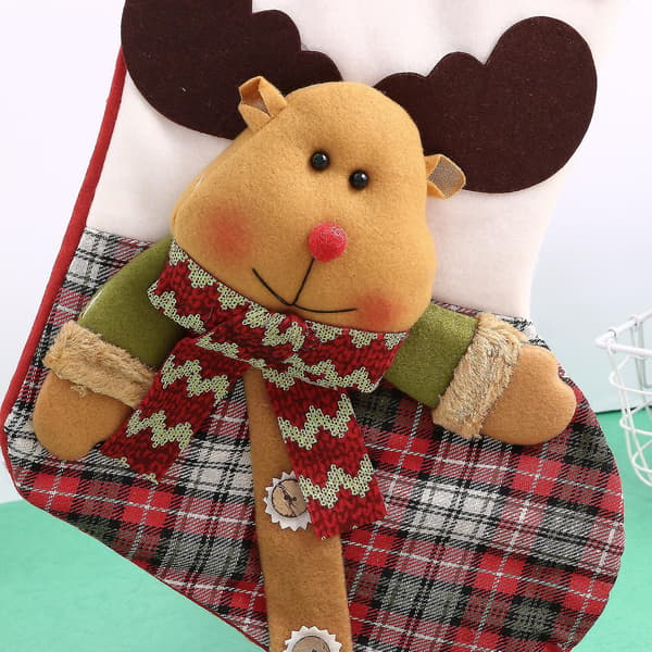 Juldekorationer Julstrumpa Presentpåse Röd Tomte