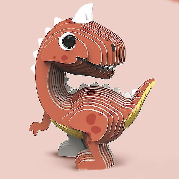 Koulutuspaperi 3D palapeli lelu Lasten palapeli Lasten opettavainen oppiva dinosauruspalapeli