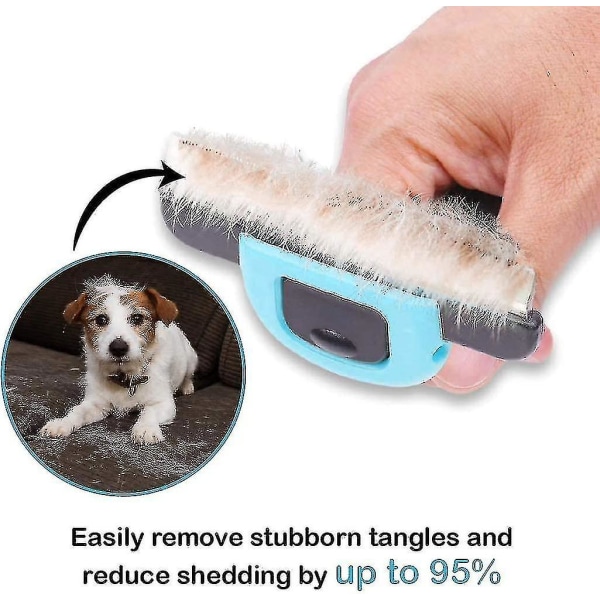 Hårfjerningsværktøj hundebørste kæledyrsplejebørste hårfjerning kam hund hårfjerner hund kat børste gave