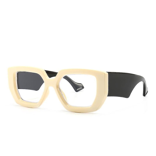 Wekity Vision Retro Vintage Cateye Square Solglasögon Plastbågar 90-talssolglasögon Mode Klassiska 70-talsglasögon