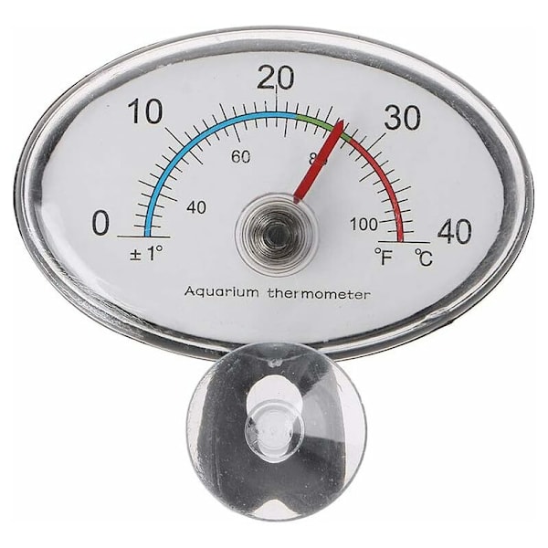 Aquarium Termometer Pointer Temperaturskive til akvarium Dykbar sugekop
