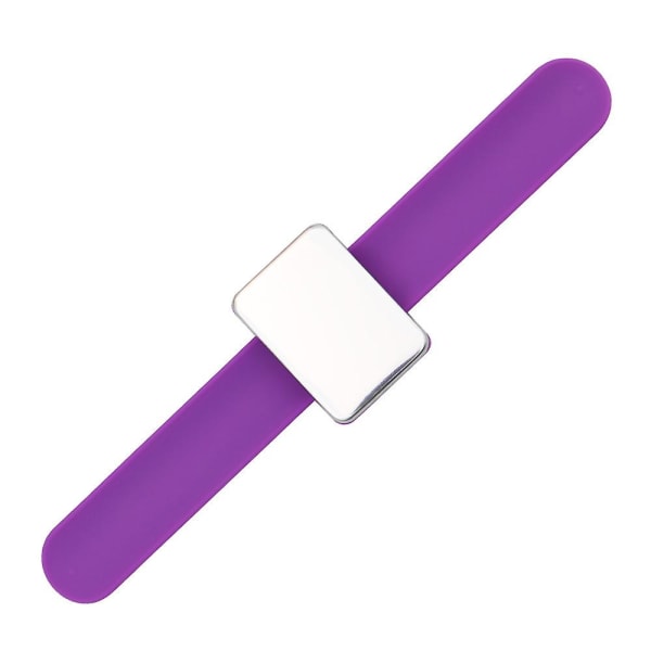 Silikon bekvämt mjukt magnetiskt armband armband magnetiskt verktyg (lila) 1 st