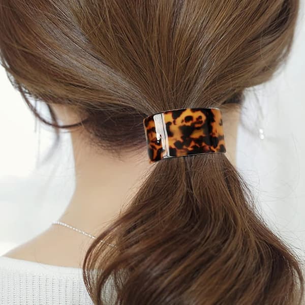 3 stycken leopardmönstrade elastiska pannband med hög elasticitet