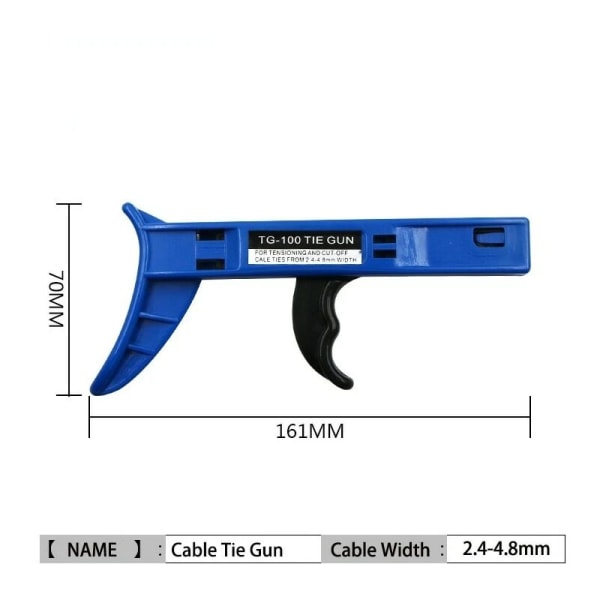 Kaapelipistooli Käsin Työkalu Kiinnitystyökalu TG-100 Jännitys Nylonia Jännitys Kiristin Leikkaus
