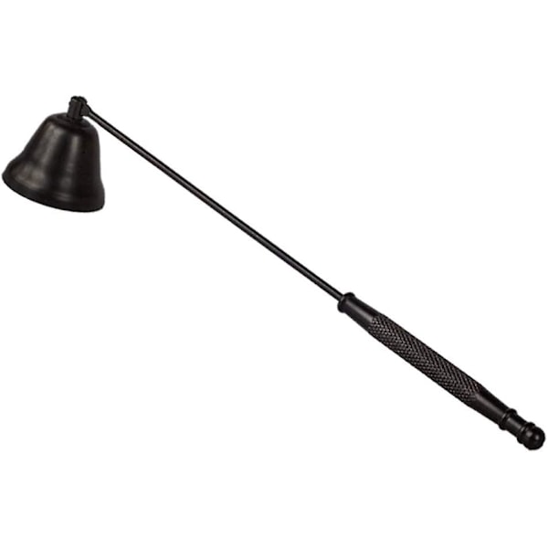 Black Candle Snuffer Accessory - Stainless Steel Polished Candle Extinguisher Snuffer Accessory With Long Handle - For Putting Out Extinguish Candle W