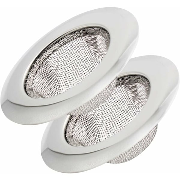 Kylpyhuoneen suodatin Ruostumaton teräs Allas Pan Käytännöllinen Pente Keittiön allas WC Viemäri Suodatin 2kpl (7cm Pieni)