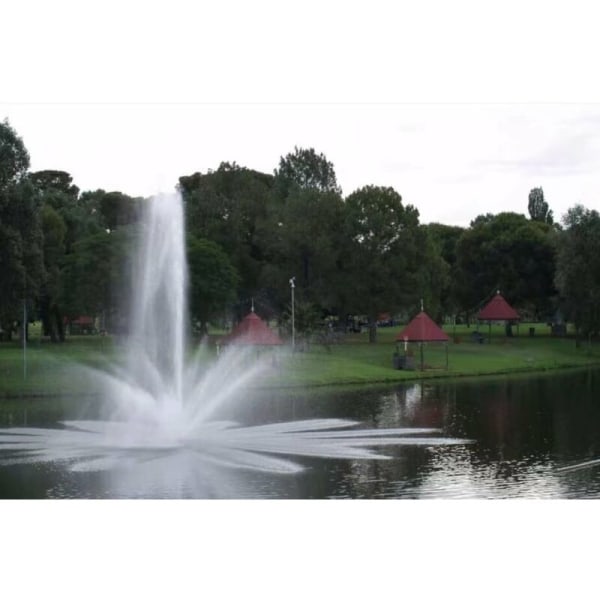 Fontänmunstycke Fjäder Stil Musik Komplett Set Vatten Landskap Scenografi Fisk Damm Pool Utrustning