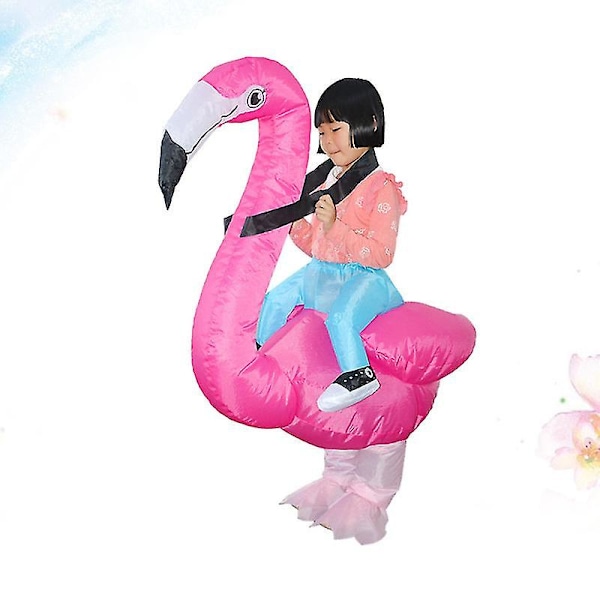 1 st Flamingo Uppblåsbar Kläddräkt För Halloween Dekorationer