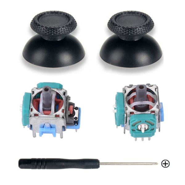 5-i-1 Höger Vänster Analog 3d Joystick Tumstock Reparationssensor Modul Del Med Rocker Cap Skruvmejsel För Ps5 Spelkontroll