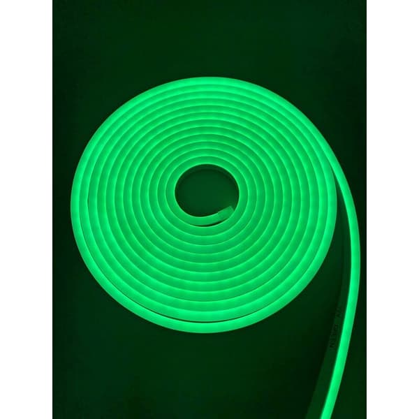 Flexibel neon LED-list vattentät IP65 5 meter 120 LED/m 12V Grön