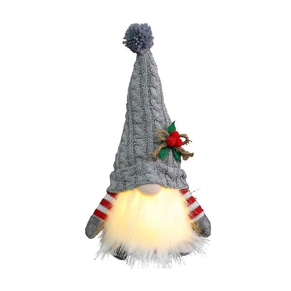Tomtedocka med LED-ljus God Jul-dekor för hemmet Julprydnad Julklapp