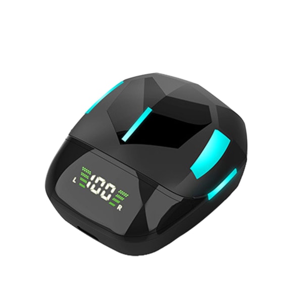 Bluetooth hörlurar Coola Transparent Ultralätt Vattentät Power Display Bluetooth Gaming Stereo Kör Hifi Ljudkvalitet Upphängd Breath Light Wire