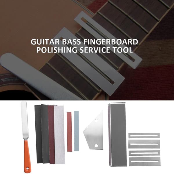13 st gitarrverktyg gitarrbandfil gitarrbandutjämningsbalk fingerboard bandvippa gitarr