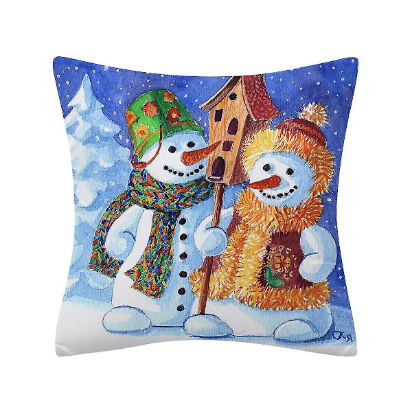 Julkuddeöverdrag med glitter, polyester, soffkudde, hemdekoration