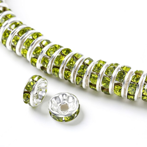 8 mm armband gör diamant ring DIY smycken hantverk gör (guld) 50 stycken