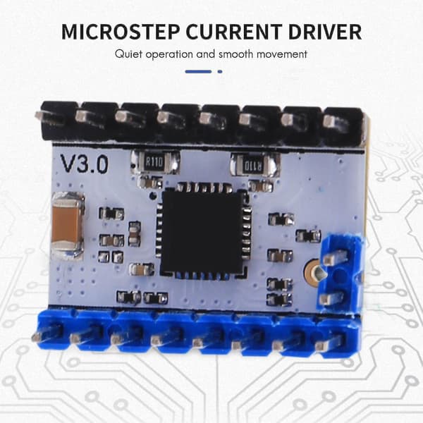 5st Tmc2209 V3.0 Driver Stegstav Tyst Driver 256 Microsteg Ström 2.8a Tmc2208