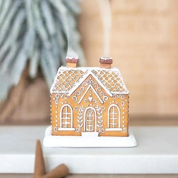 Hemdekoration Prydnader Pepparkakshus Rökelse Kon Brännare Ljusstake Vardagsrum Prydnader Hartshantverk