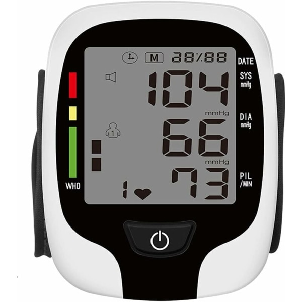 Arm Blodtrycksmätare Arytmidisplay Exakt mätning av blodtryck och puls med minnesfunktion och utdata