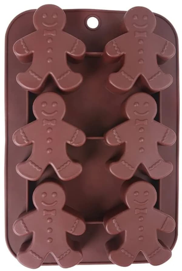 Generisk silikonform för choklad pepparkaksgubbe diskmaskinssäker