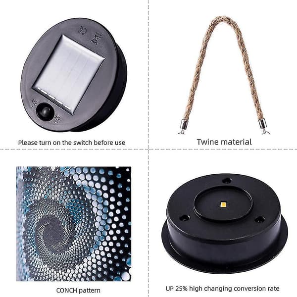 3d Snegl Natlys Kreativ Jernlampe Have Udendørs