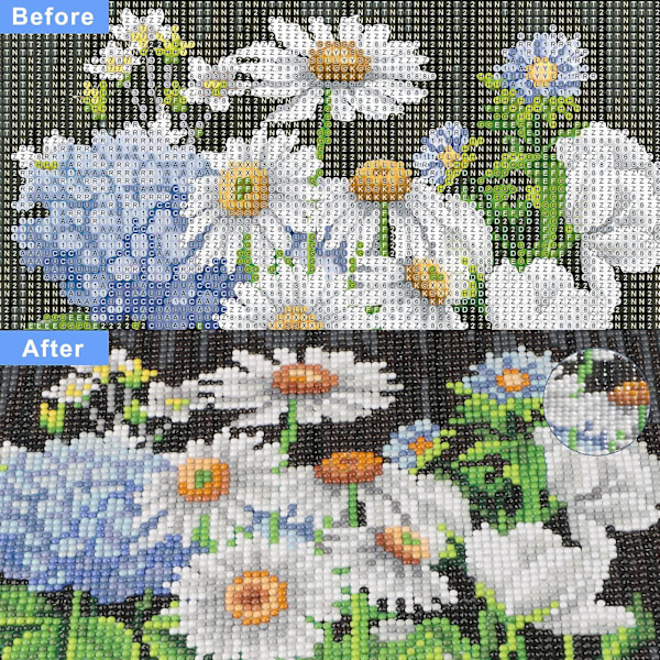 Blommor Diamantmålning Kit Diamantkonstset för vuxna Diy 5d Full Diamantmålning Kit Blommor Diamantmålning Välkommen