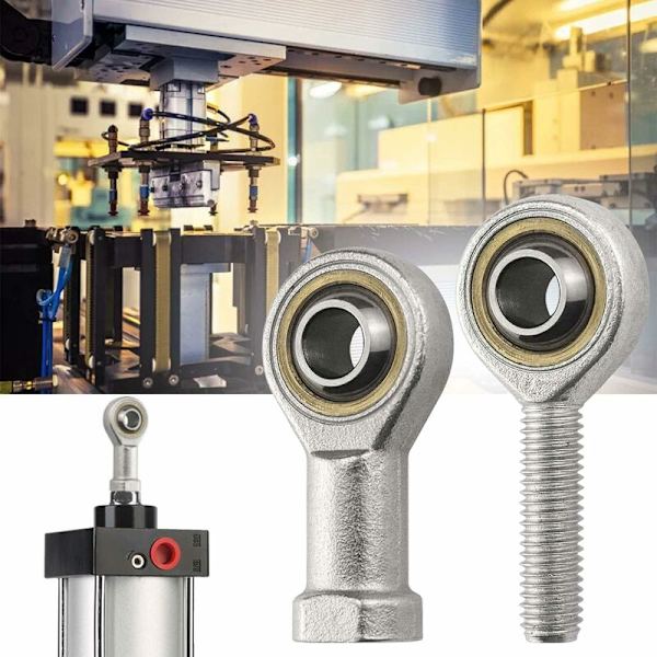 M8 Stangendelelager, Hun-Ende Stangendelelager Led, Han-Rett Tråd Bronzeforing Ydeevne Endekappe Kugleleje (4 stk.)
