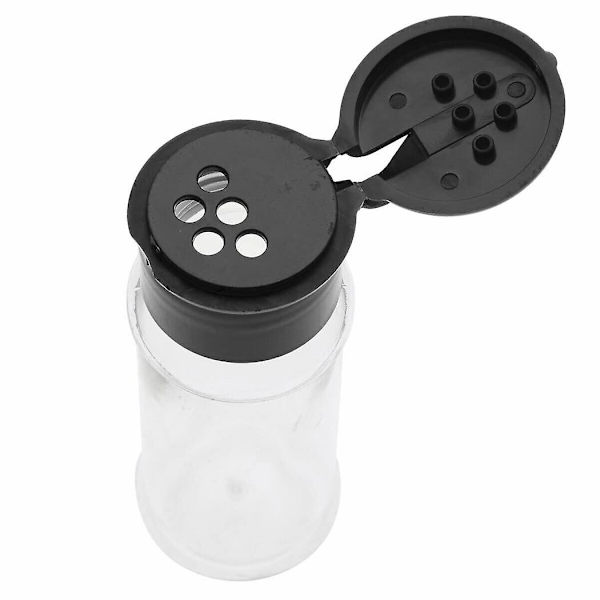 12-pack plastburkar för kryddor med lock, 100 ml kryddförvaringsbehållare flaska kryddburkar för salt och peppar