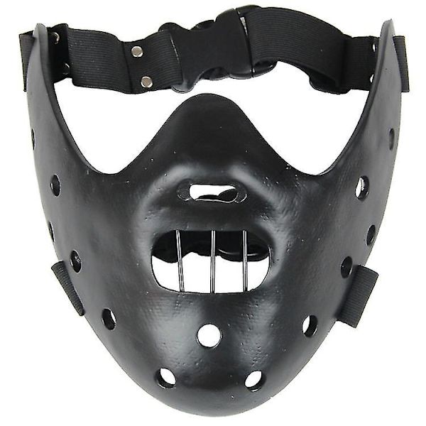 Hannibal Masker Skräck Hannibal Läskig Harts Lecter The Silence Of The Lambs Maskerad Cosplay Halloween Dekoration Fest（Grön）