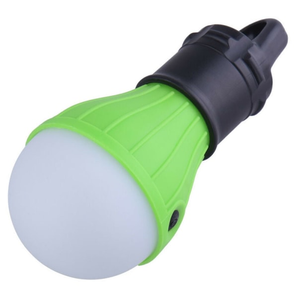 Bærbar belysning Lanterne Telt Pære Nødlys Vandtæt hængende lommelygte Campinglys AAA batteridrevet 1 stk (grøn)