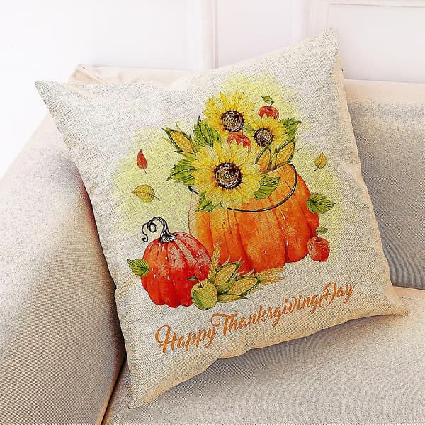 Dekorationskuddeöverdrag Vacker Thanksgiving Kuddfodral Kastkuddfodral