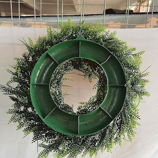 Påskkrans Dekoration Blandade Blommor Och Gröna Blad Krans För Entrédörr Inomhus Vägg Fönster Dekor-4（40cm）