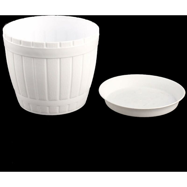 Sourcing map Hjem Have Planter Blomster Græs Plast Cylinder Potteholder Plante Grøntsager